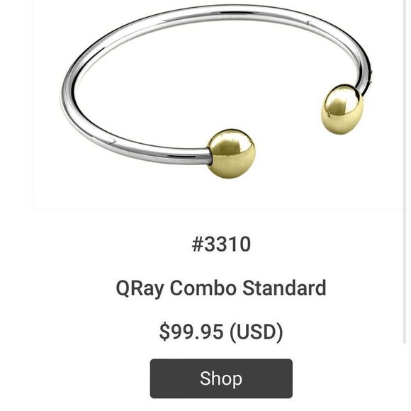 Q-Ray Combo Standard Cuff Bracelet - Picture 2 of 11